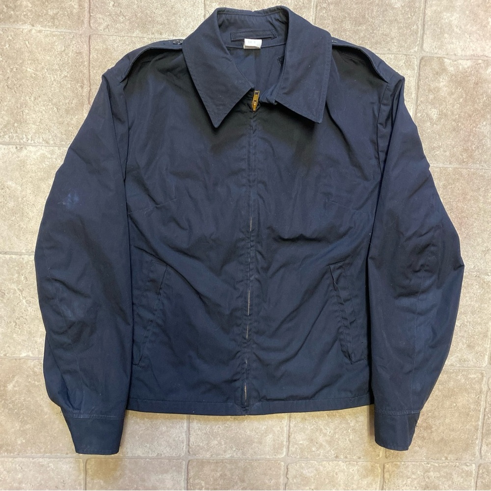 Basic Jacket Blue L Measurement Good Condition Vtg - image 1